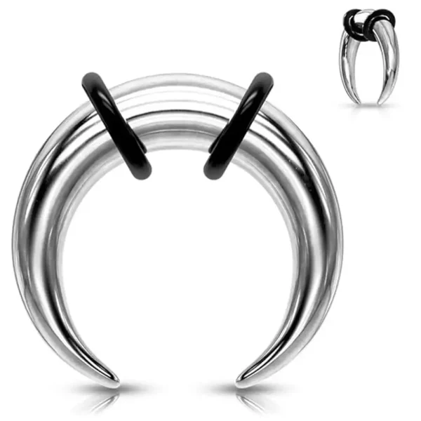 Wholesale 8-14GA Stainless Steel Basic Septum Pincher Nose Ring - Image 2