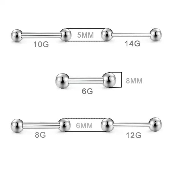 Internally Threaded Straight Barbell