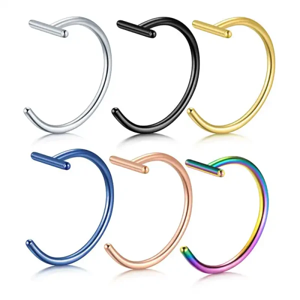 Stainless Steel C-Shaped Nose Ring