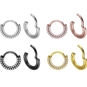 Double Frontal Zircons Titanium Septum Clicker