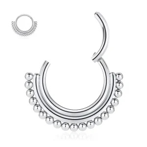 16g G23 Titanium Beaded Hinged Segment Septum Clicker